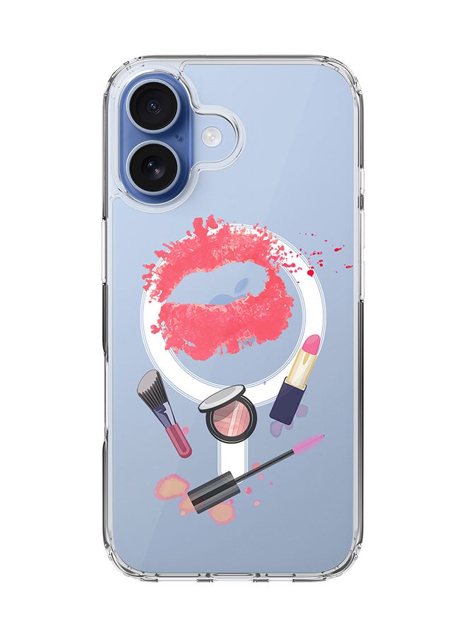 Stylizedd Classic Clear MagSafe Case for iPhone 17 , Hybrid Soft Case Flexible Edges Anti Drop TPU PC Gel Thin Transparent Cover [ Designed for iPhone 17 ] - Makeup Kit - Image 1