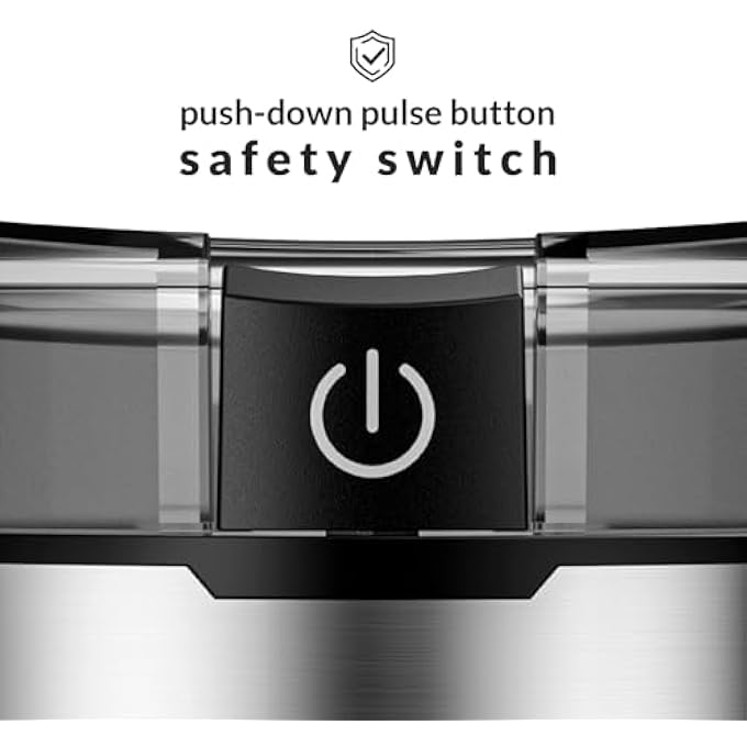 Feller Germany Electric Coffee GrinderSpice Grinder 150W Power Premium TitaniumCoated Blade Safety Switch Detachable Cup BpaFree Eg151 2Y GuaranteeUae Version Stainless Steel - Image 5