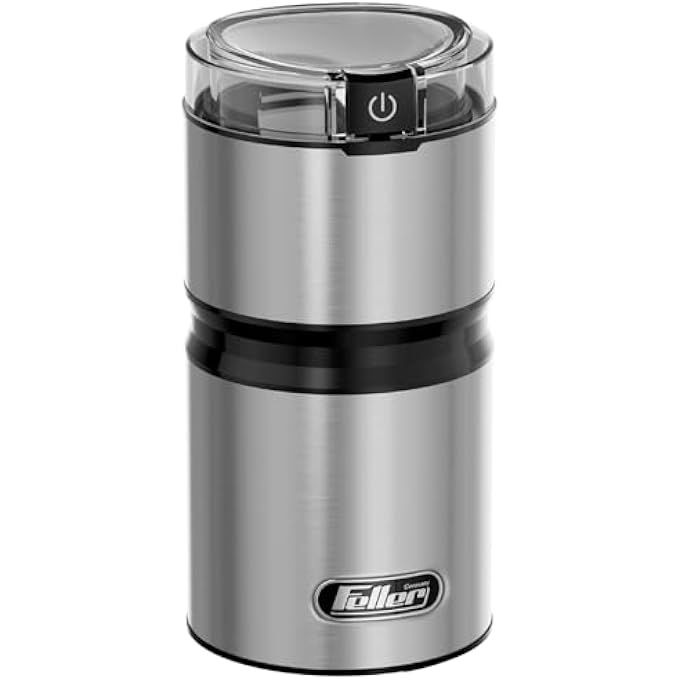 Feller Germany Electric Coffee GrinderSpice Grinder 150W Power Premium TitaniumCoated Blade Safety Switch Detachable Cup BpaFree Eg151 2Y GuaranteeUae Version Stainless Steel - Image 1