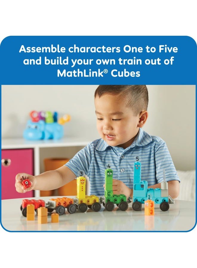 hand2mind Numberblocks Express Train MathLink Cubes Activity Set, Preschool Learning Activities, Train Toy, Counting Blocks, Number Toys, Kids Educational Toys, Math Manipulatives for Preschoolers - Image 5