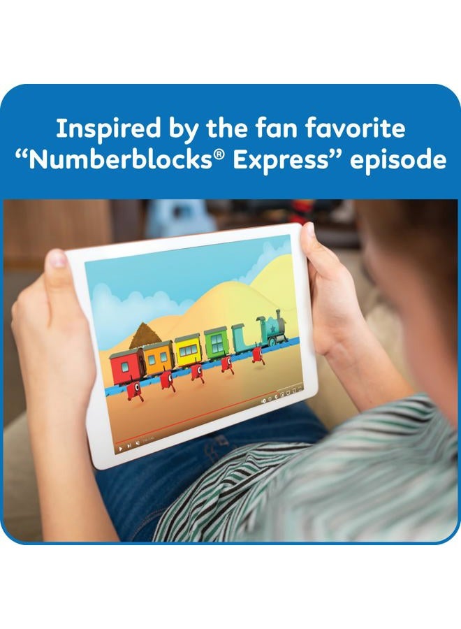 hand2mind Numberblocks Express Train MathLink Cubes Activity Set, Preschool Learning Activities, Train Toy, Counting Blocks, Number Toys, Kids Educational Toys, Math Manipulatives for Preschoolers - Image 4