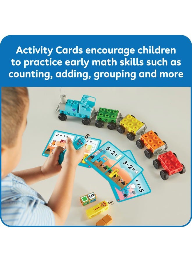 hand2mind Numberblocks Express Train MathLink Cubes Activity Set, Preschool Learning Activities, Train Toy, Counting Blocks, Number Toys, Kids Educational Toys, Math Manipulatives for Preschoolers - Image 3