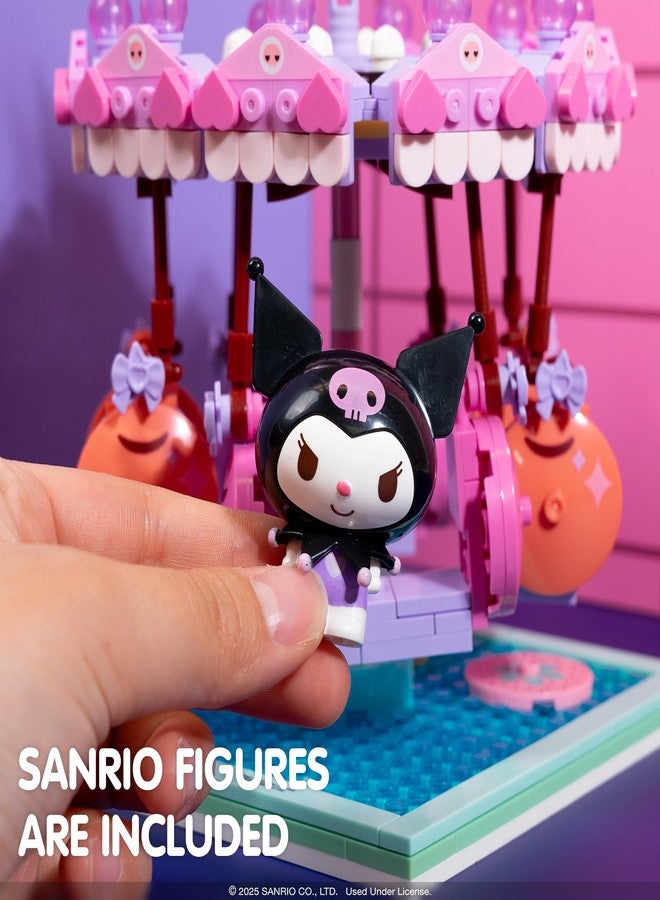 Hamee Sanrio Hello Kitty and Friends ‘Summer Wunderland’ Cute Water Theme Park Building Block Set Birthday Gift, Party Favor, Stress Relief, Collectible Toy, Sanrio Fan, Relaxation - Kuromi - Image 4