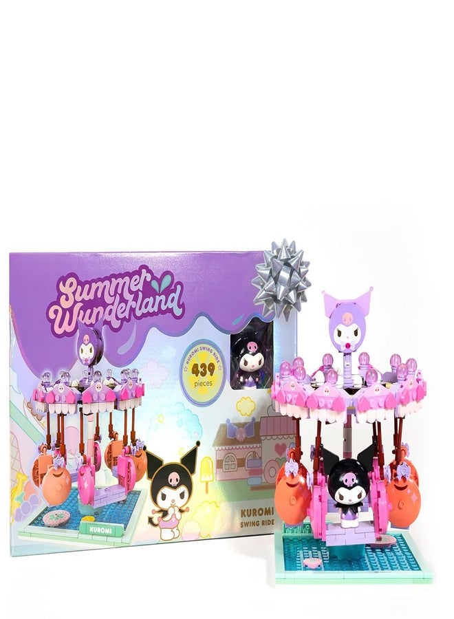 Hamee Sanrio Hello Kitty and Friends ‘Summer Wunderland’ Cute Water Theme Park Building Block Set Birthday Gift, Party Favor, Stress Relief, Collectible Toy, Sanrio Fan, Relaxation - Kuromi - Image 1