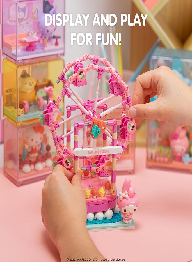 Hamee Sanrio Hello Kitty and Friends ‘Summer Wunderland’ Cute Water Theme Park Building Block Set Birthday Gift, Party Favor, Stress Relief, Collectible Toy, Sanrio Fan, Relaxation - Kuromi - Image 5