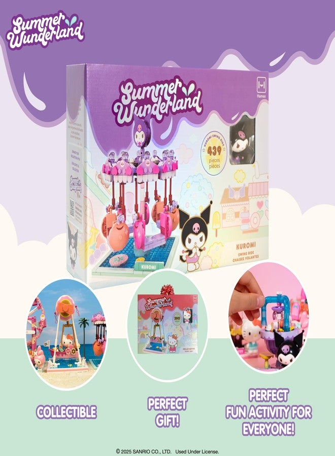 Hamee Sanrio Hello Kitty and Friends ‘Summer Wunderland’ Cute Water Theme Park Building Block Set Birthday Gift, Party Favor, Stress Relief, Collectible Toy, Sanrio Fan, Relaxation - Kuromi - Image 2