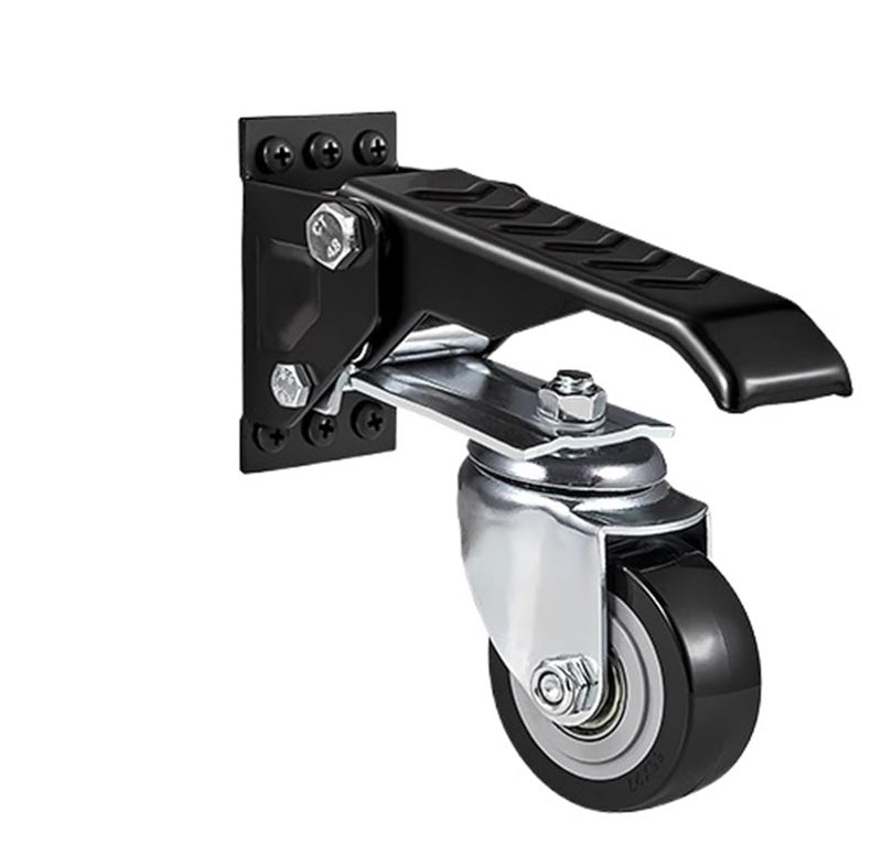 عجلات دوارة قابلة للسحب 4 قطع، مثبتة جانبيًا، قابلة للتعديل، ذات عجلات منخفضة الخطوة للأثاث - Image 1