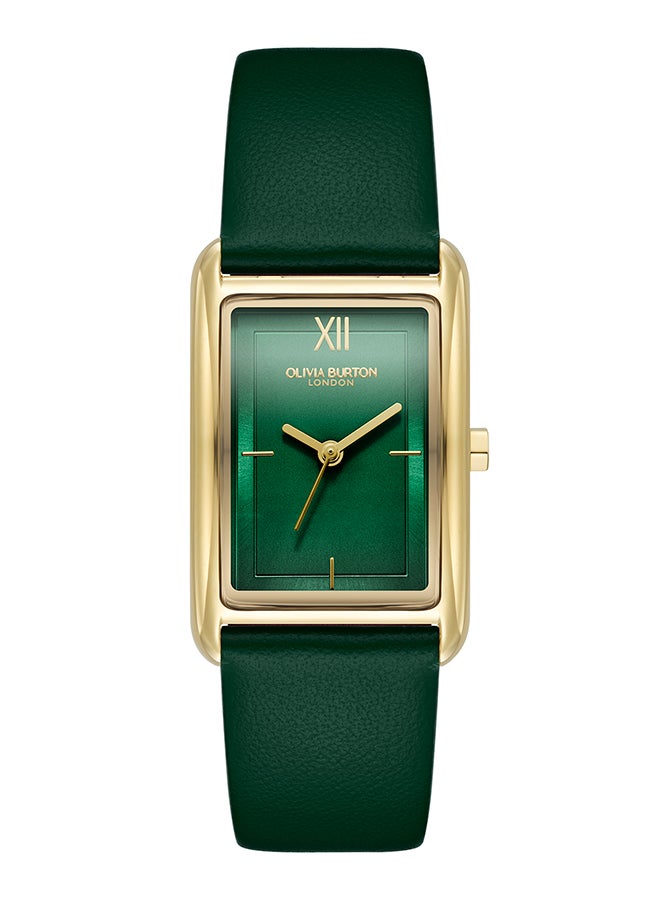 OLIVIA BURTON TANK ANALOG WOMEN'S FOREST GREEN CASE WATCH - 24000199 - Image 1