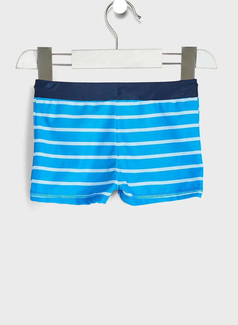 MINOTI Kids Striped Swim Shorts