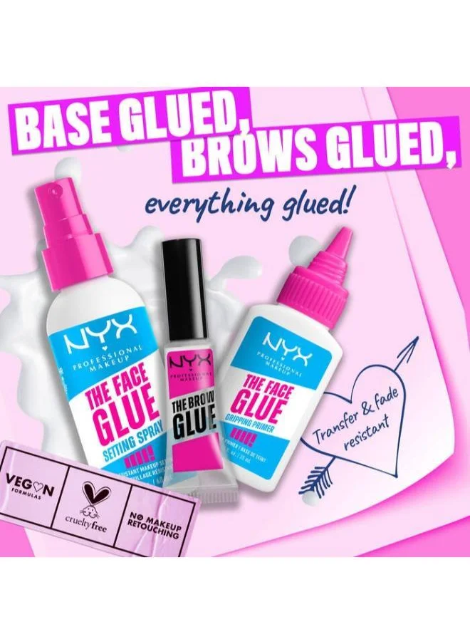 NYX PROFESSIONAL MAKEUP The Face Glue Setting Spray Makeup Setting Spray Up To 24 Hr Wear Transfer Resistant & Waterproof 60Ml