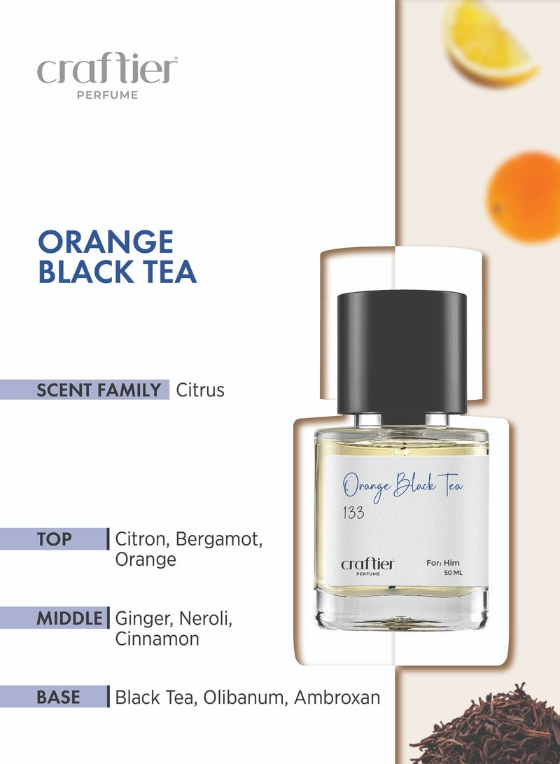 Craftier Perfume ORANGE BLACK TEA - Inspired of-IMAGINATION, Eau De Parfum for Men - 50ml, Long Lasting Citrus Fragrance Upto 36 Hrs, Travel Size Men's Perfume - Image 3