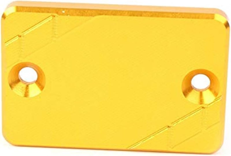 QASULER Motorcycle Brake Fluid Reservoir Cap - Gold - Image 1