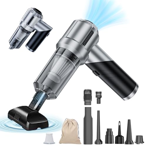 houscly Portable Cordless Foldable 20000PA High Power Mini Vacuum Cleaner, 4-in-1 Compressed Duster & Air Blower & Pump, Hand Held Vacuum, Brushless Motor, for Car, Home, Office, Pet, Camping - Image 1