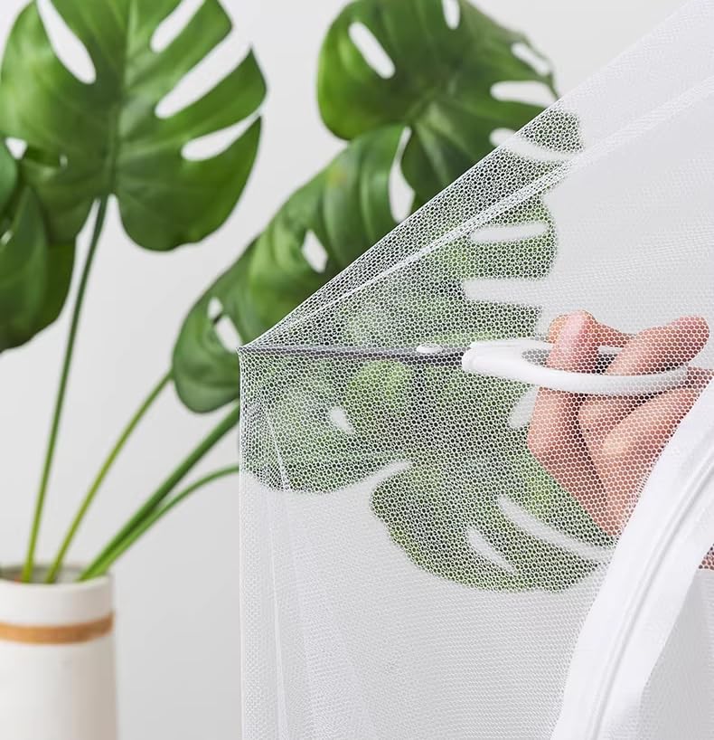 Comtelek Canopy Bed Curtains 4 Corners Mosquito Net Mosquiteros para Camas Bed Canopies Netting Bed Drapes Rectangular Mosquito Mesh for Patio Gothic Outdoor Travel Home Decorï¼ˆL75 X W35 X H63,1 Opening, Whiteï¼‰ - Image 4