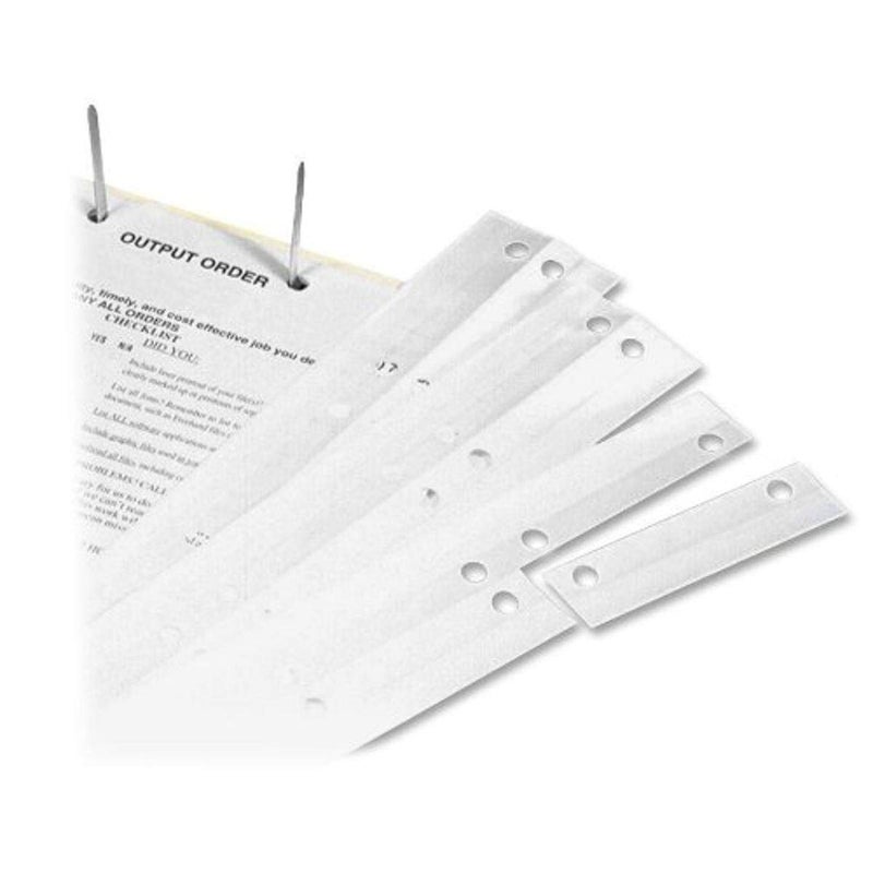 Tabbies 2Hole Clear Reinforcing Strips Tear Resistant 312 500 Strips Per Pack Also Add Holes to Items Without 58392