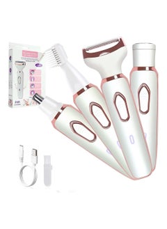 Electric Lady Shaver, Electric Razor for Women Shaving 4-in-1 Lady Shaver for Women Face, Legs and Underarm, Painless&Portable Bikini Trimmer Wet & Dry Hair Removal