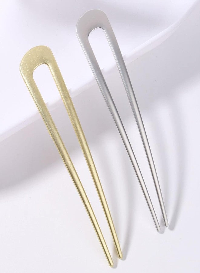 AUTOWRAP Metal U Shaped Hair Pins French Hairpin Vintage Forks Sticks Bobby Pin Kit for Updo Bun Women Girls Hairstyle Hair Accessories (Gold) - Image 3