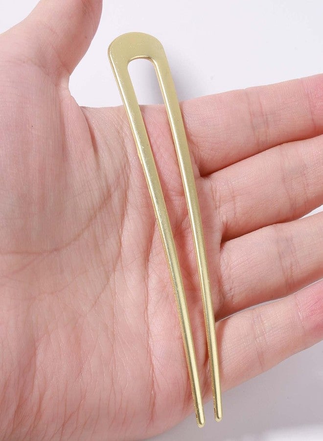 AUTOWRAP Metal U Shaped Hair Pins French Hairpin Vintage Forks Sticks Bobby Pin Kit for Updo Bun Women Girls Hairstyle Hair Accessories (Gold) - Image 1