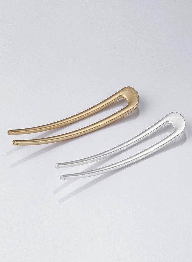 AUTOWRAP Metal U Shaped Hair Pins French Hairpin Vintage Forks Sticks Bobby Pin Kit for Updo Bun Women Girls Hairstyle Hair Accessories (Gold) - Image 4