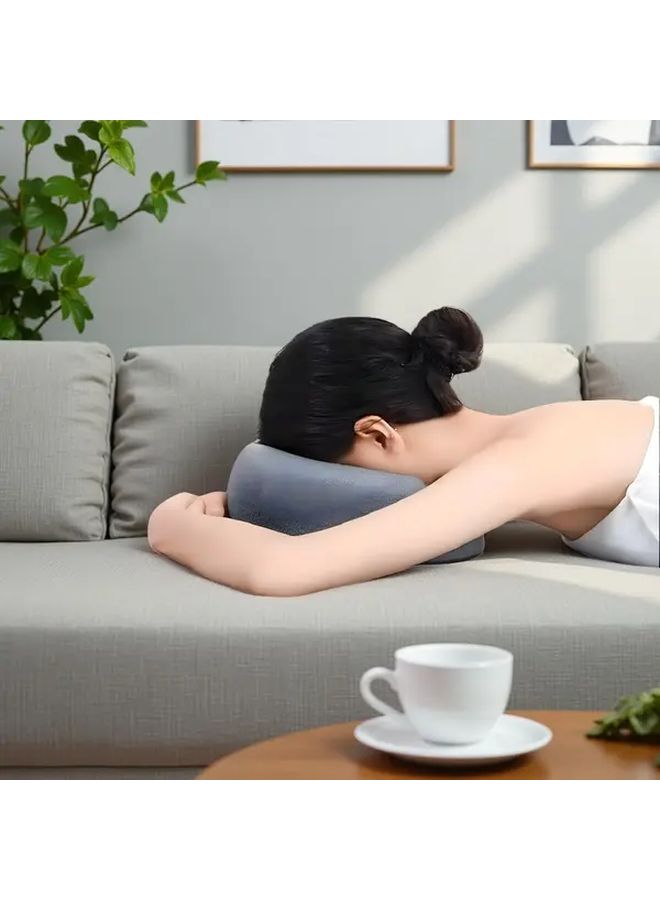 Grey Memory Foam Pillow For Neck Pain Relief Side Back Sleepers Washable - Image 1