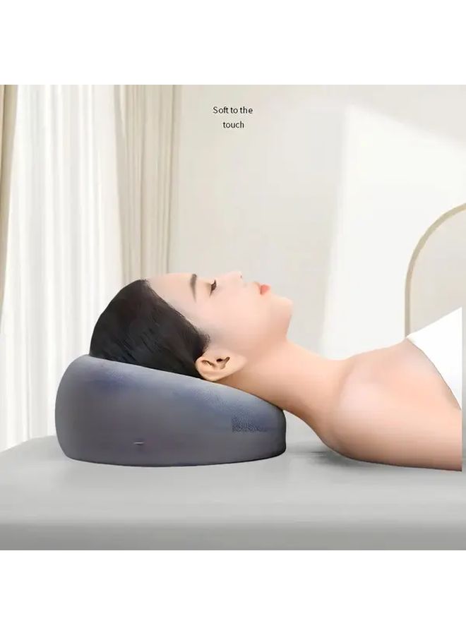 Grey Memory Foam Pillow For Neck Pain Relief Side Back Sleepers Washable - Image 3