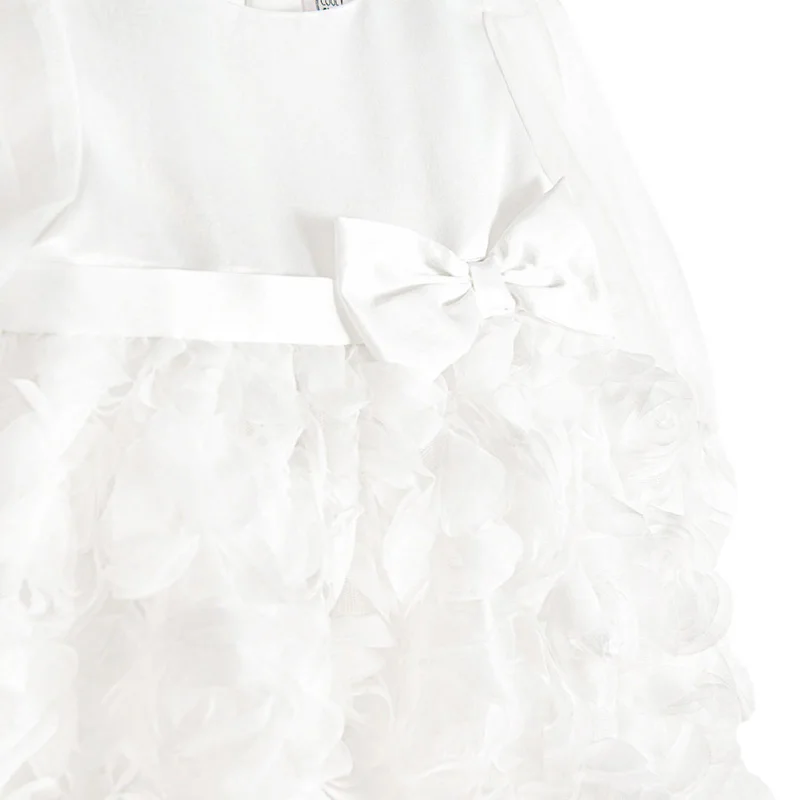 Cool Club WHITE POLYESTER DRESS L/S