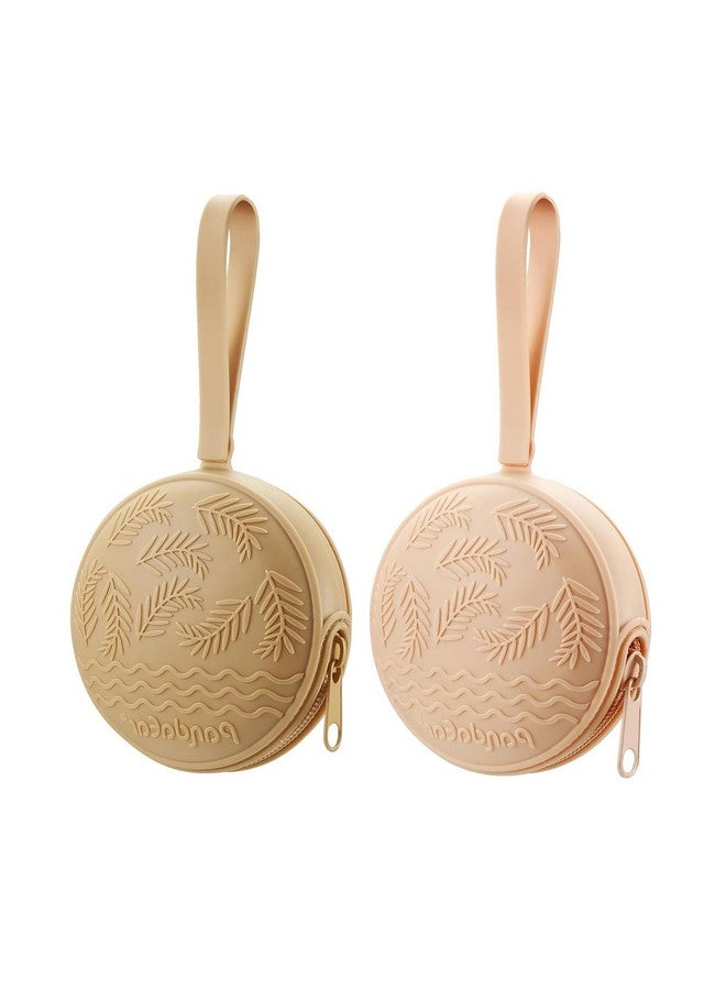 PandaEar Silicone Pacifier Holder Case for Diaper Bag, 2 Pack Baby Pacifier Case Binky Holder, Portable Pacifier Cover Pouch Organizer Bag, BPA-Free Pacifier Travel Case for Boys & Girls - Image 3