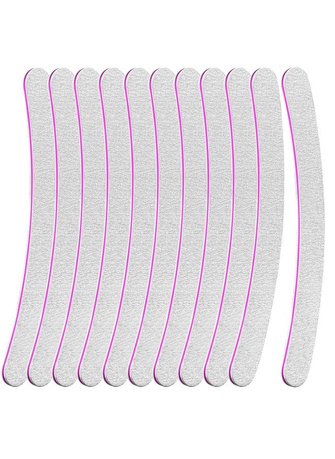 HNYYZL Nail Files,10 Pcs 100/180 Nail Files For Natural Nails,Emery Boards For Nails,Fingernail Files,Acrylic Nail File,Professional Nail File (Half Moon)  - Image 1