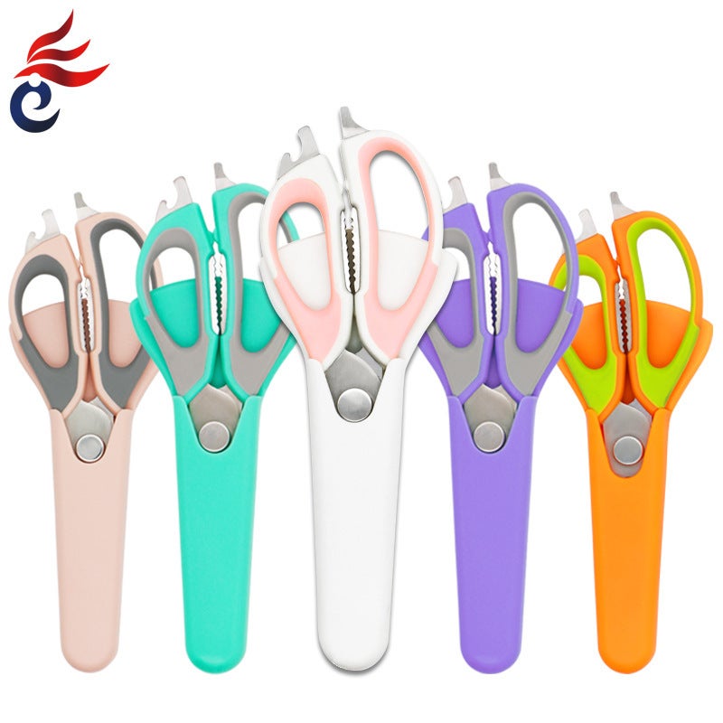 Chicken Bone Scissors Kitchen Multifunctional Room Scissors Stainless Steel Multifunctional Household Scissors Food Scissors Barbecue Scissors Sale - Image 4