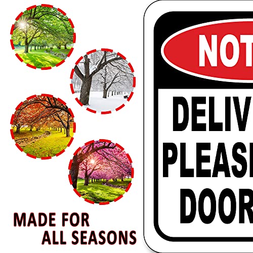 Work House Signs Notice Deliveries Please Ring Doorbell Aluminum Composite Sign -8.5"x10" Delivery Instructions for My Packages - Indoor Outdoor Aluminum Composite - Image 3