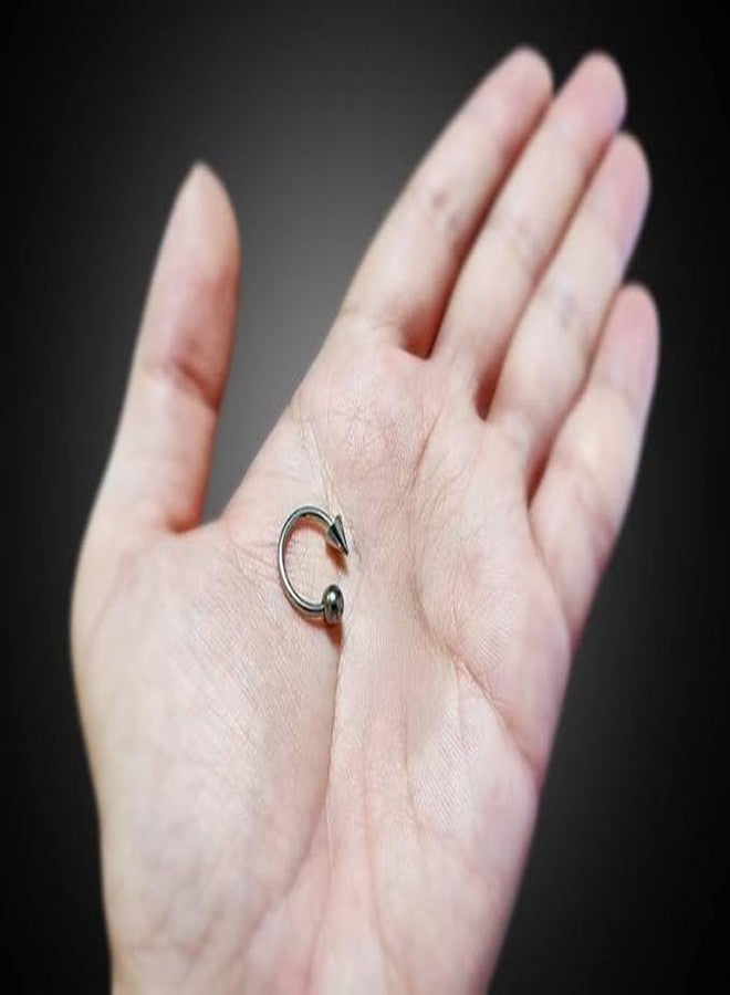 SHIELD PLUS Nose Ring Circular Barbells Fake Septum Piercing Earrings Lip Rings Piercing Woman Jewelry (2 Pcs) - Image 2