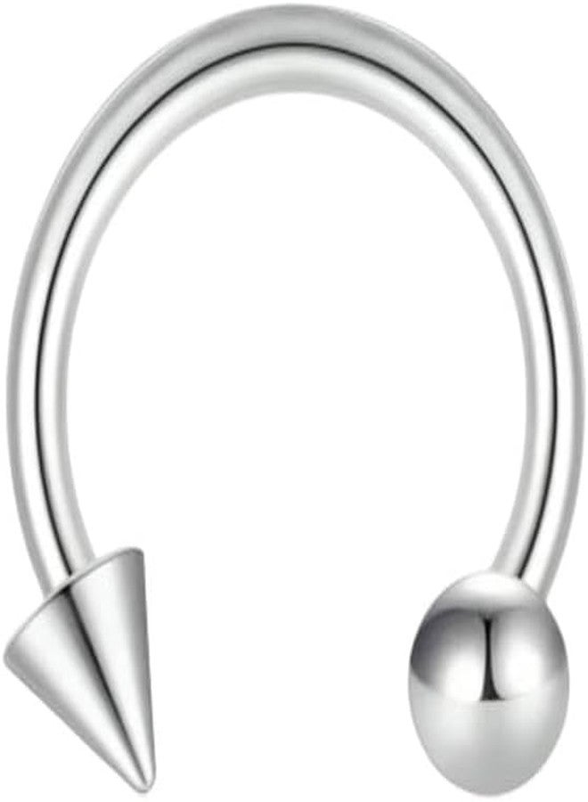 SHIELD PLUS Nose Ring Circular Barbells Fake Septum Piercing Earrings Lip Rings Piercing Woman Jewelry (2 Pcs) - Image 4