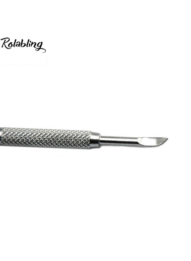 Rolabling Cuticle Nail Art Pusher Push Spoon Remover Manicure Pedicure - Image 2