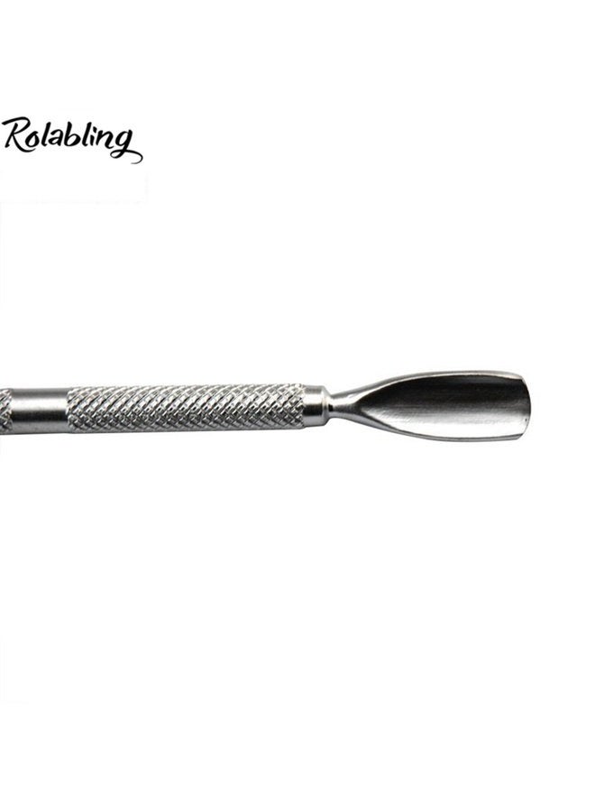 Rolabling Cuticle Nail Art Pusher Push Spoon Remover Manicure Pedicure - Image 3