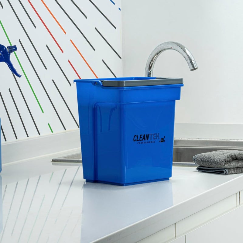 RestaurantwareClean Tek Professional 4 Quart Cleaning Bucket 1 Utility Pail with Handle  HeavyDuty Portable Blue Plastic Washing Pail Perfect for Household Outdoor Car Wash and More - Image 4
