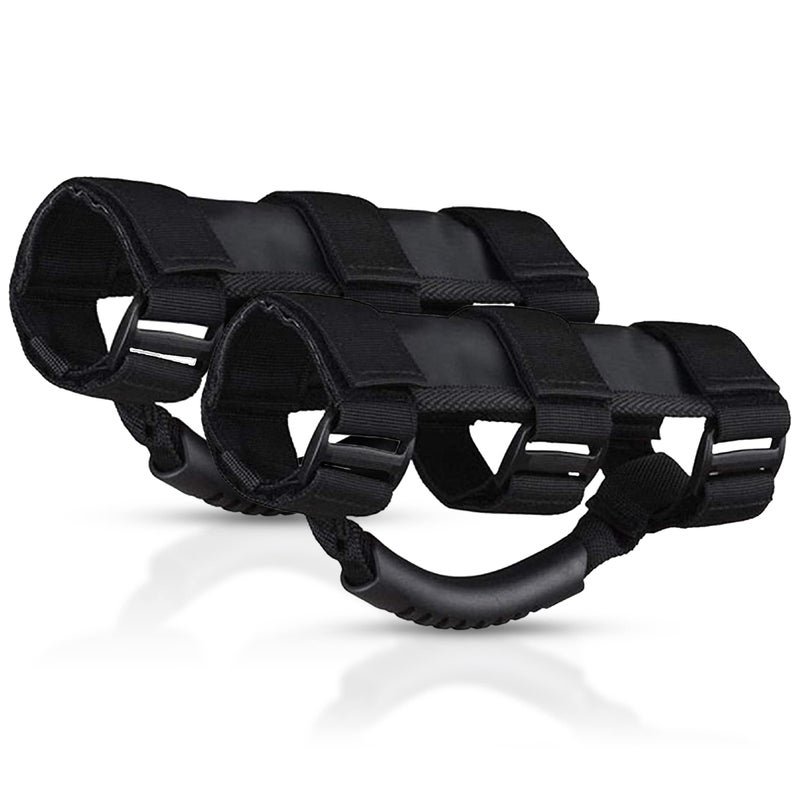 ORYX AUTO Roll Bar Grab Handles 2 Pack for ATV, UTV, 1987-2021 Jeep Wrangler CJ YJ TJ LJ JK JL - Premium Quality Roll Bar Accessories - Image 1