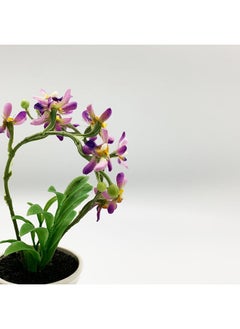 ebarza Handmade Decorative Artificial Plant+Planter -Purple  - Image 2