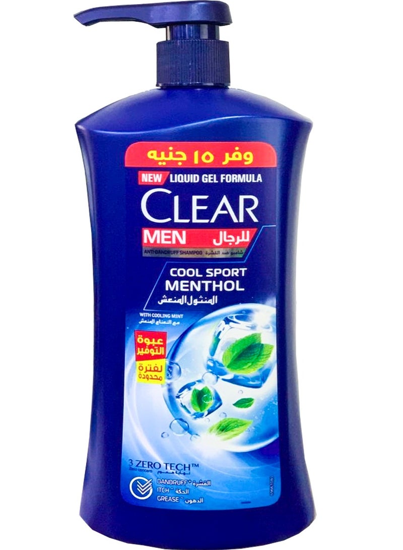 Clear Shampoo Cool Sport Menthol With Cooling Mint 900ML - Image 1