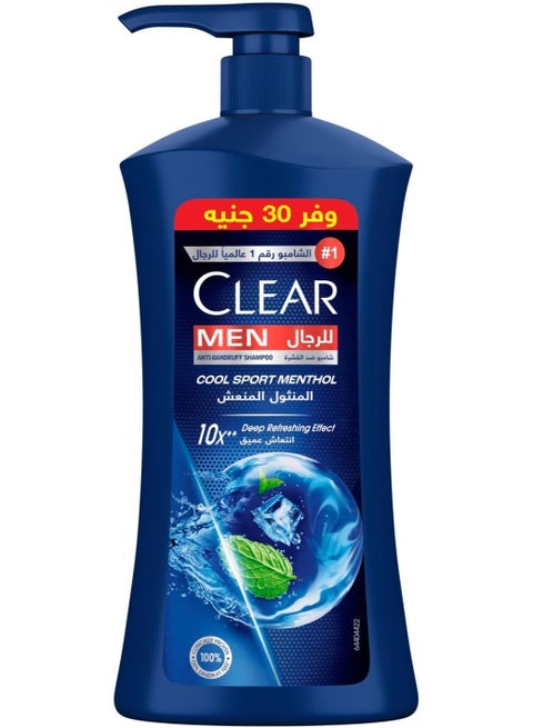 Clear Shampoo Cool Sport Menthol With Cooling Mint 900ML