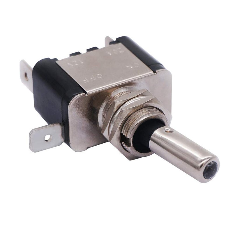 Twidec /3Pcs Rocker Lighted Toggle Switch 12V 20A Heavy Duty Racing Car Automotive Auto SPST ON/Off Toggle Switch White LED Illuminated 3Pin ASW-07DW - Image 5
