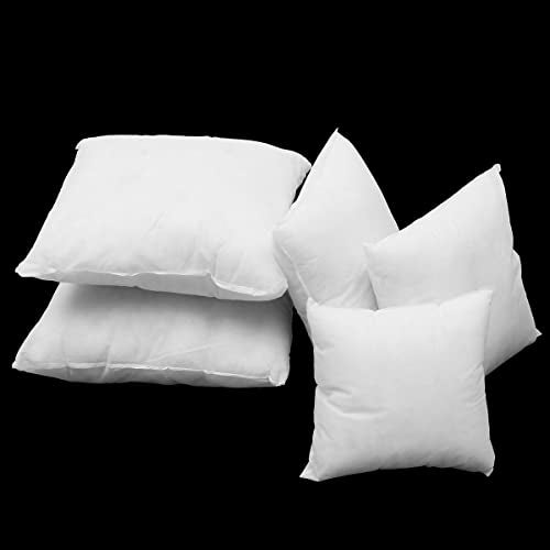 JDX Microfiber Cushion Filler Set of 5 (12x12 inches, Plain White) - Image 1