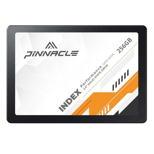 Timetec 256GB SSD 3D NAND SATA III 6Gb/s 2.5 Inch 7mm (0.28") Read Speed Up to 530 MB/s SLC Cache Performance Boost Internal Solid State Drive for PC Computer Desktop and Laptop (Pinnacle) - Image 1