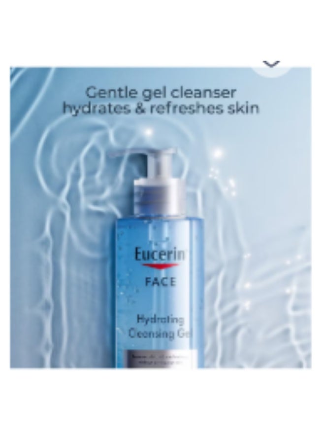 Eucerin Face Gentle Cleansing Hydrating Cleansing Gel, Daily Face Wash and Makeup Remover with Hyaluronic Acid, 13.5 Fl Oz 400ml - Image 2