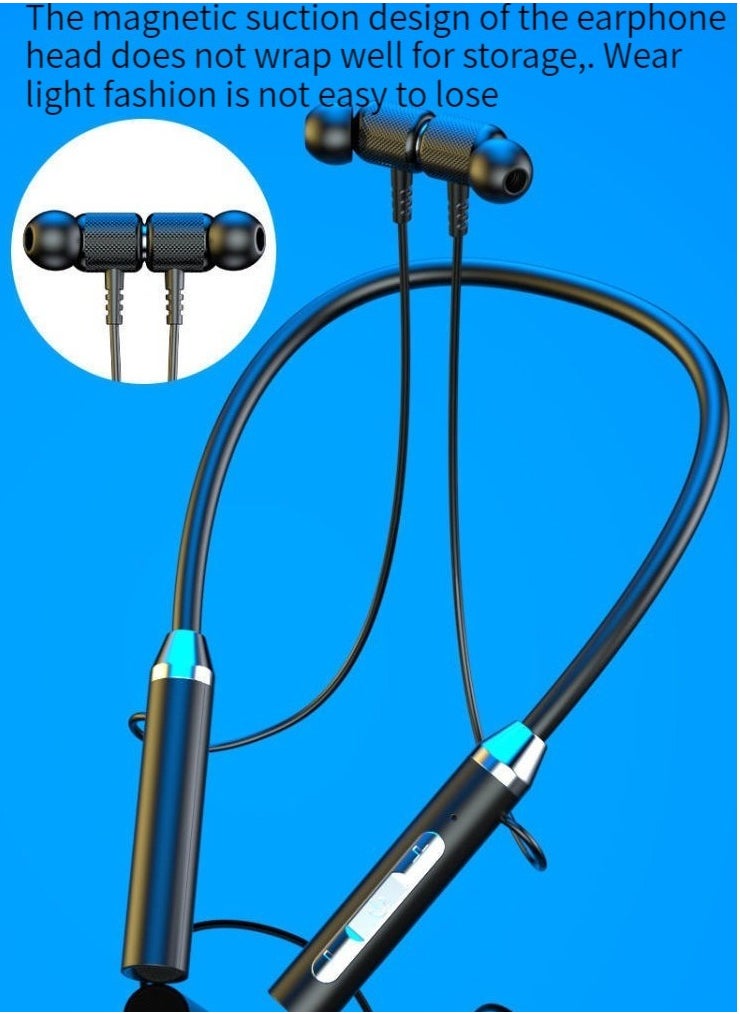 Generic Neck-mounted wireless Bluetooth headphones with long battery life neck-mounted in-ear music headphones  - Image 1