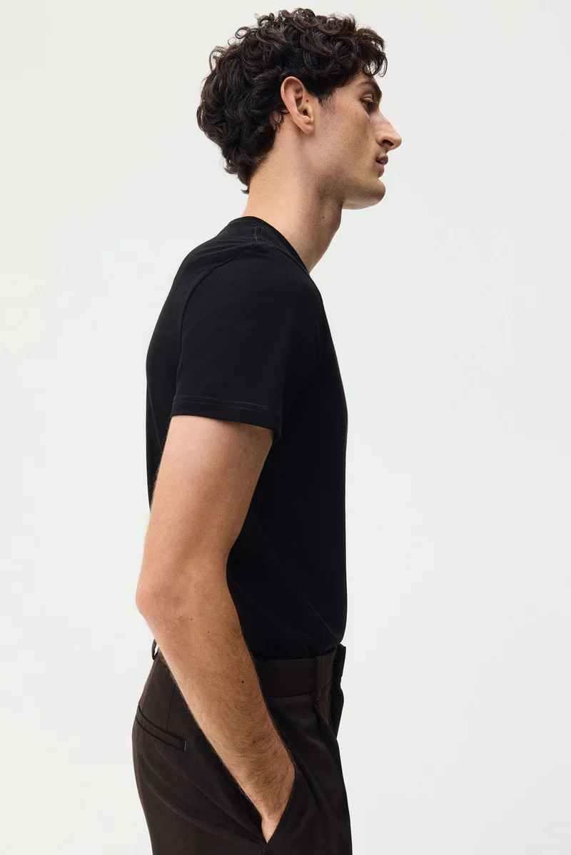 H&M  Slim Fit Pima cotton T-shirt for Men | Best Price UAE