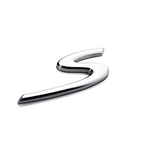 SHSBSCAR Trunk Door S Logo for Porsche Cayenne Panamera 2009-2022, Rear Trunk with Tailgate Badge for Porsche 911 970 971 9YA (Silver) - Image 1