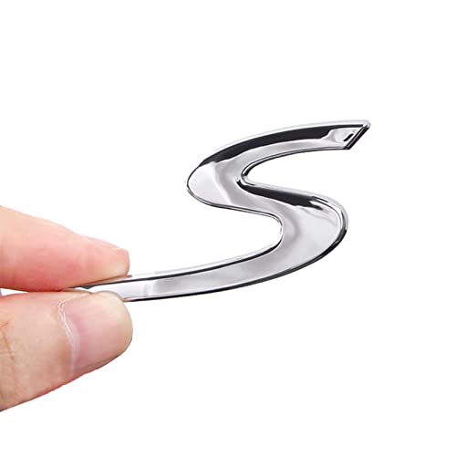 SHSBSCAR Trunk Door S Logo for Porsche Cayenne Panamera 2009-2022, Rear Trunk with Tailgate Badge for Porsche 911 970 971 9YA (Silver) - Image 2