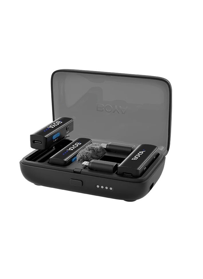 BOYA BOYALINK 2-Person All-in-One Wireless Microphone System with Interchangeable Connectors (2.4 GHz)  - Image 1