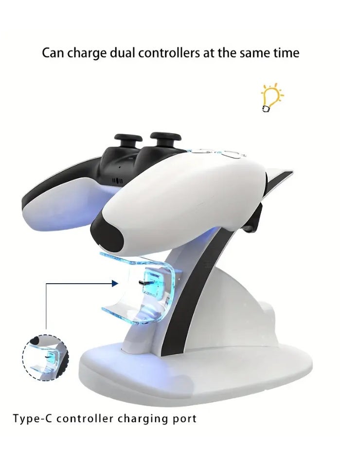 iplay PS5 Controller Charging Stand, PS5 Dual Charging Dock Station Charging PS5 Charger Dock for Playstation 5 - Image 5