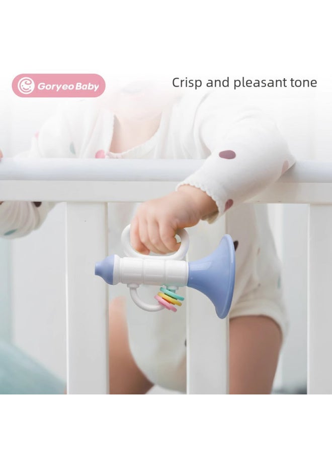 Baby Hand Bell Toy Set Newborn Baby Teething Gelatin Toy 0-2 Years Old Play Gift Box Set-Color:Plush Rattle Set Of Seven (without Plush)  - Image 5